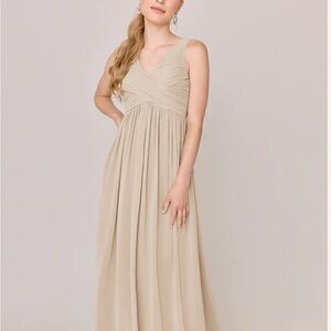 Revelry Zoe Chiffon Champagne Dress
